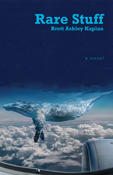 Book cover of, "Rare Stuff" by Brett Ashley Kaplan. There is a whale on the cover