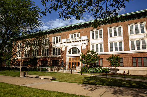 Lincoln Hall, a building on the U of I's campus