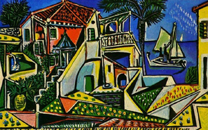 picasso painting in cubist style