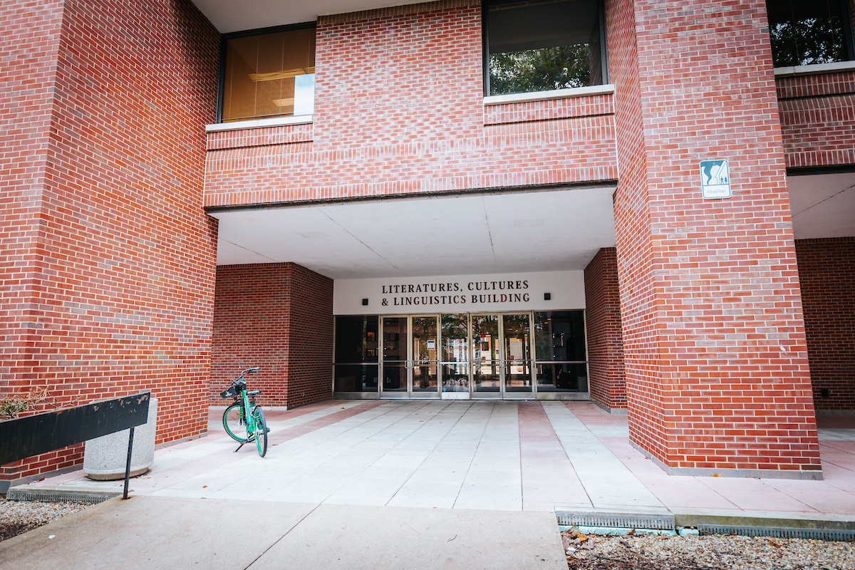 Outside view of the Literatures, Cultures & Linguistics Building