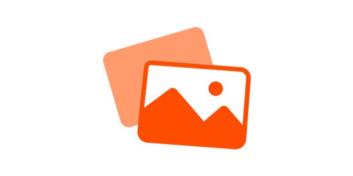 Art clipping of photo icon