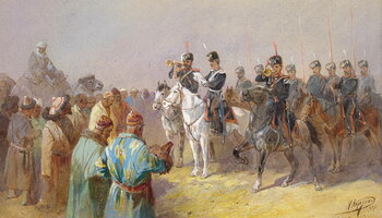Painting by Russian artist Nikolai Nikolaevich Karazin