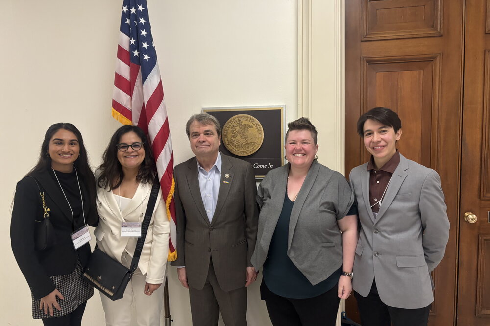 Group of delegates with Rep. Mike Quigley