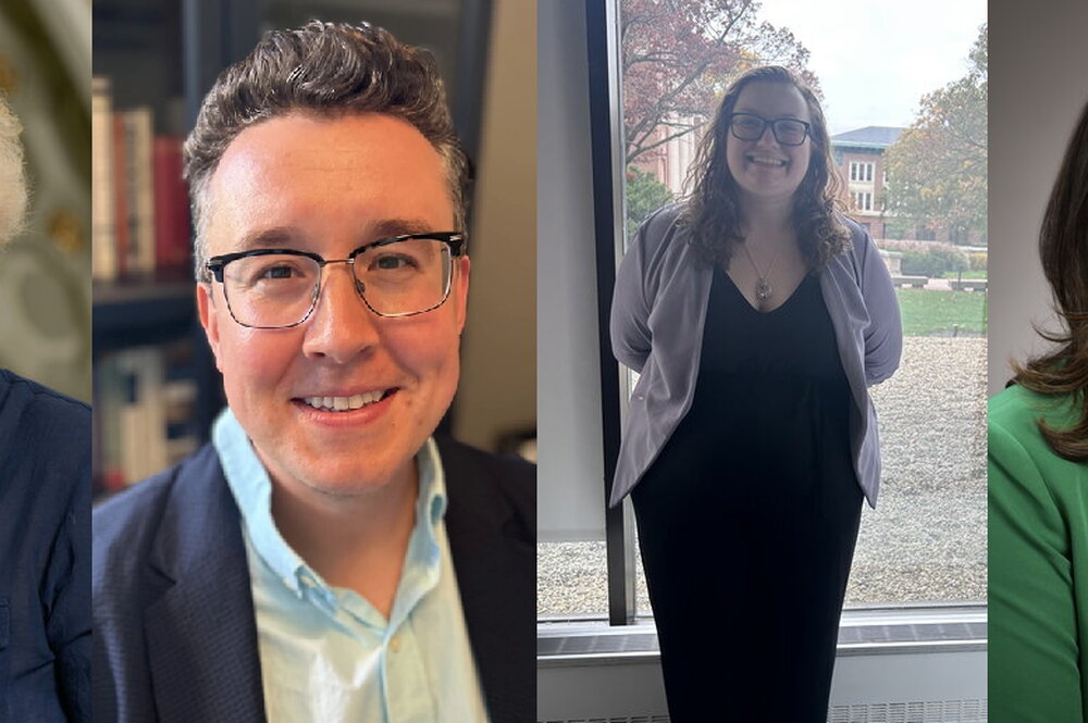 Collage of four award winners