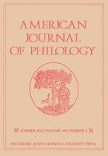 Book cover of "American Journal of Philology"