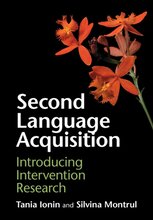 Book cover for, "Second Language Acquisition: Introducing Intervention Research"