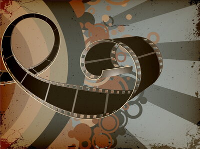 film strip with abstract background