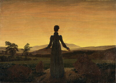 Caspar David Friedrich, Woman in Front of the Setting Sun, 1818.
