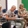 Three ILIP students sitting in classroom