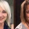 Headshots of two smiling women