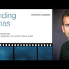 Split screen image of "Expanding cinemas" book cover and professor Eduardo Ledesma