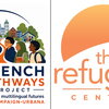 Left: French Pathways logo; right: The Refugee Center logo