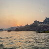 The Ganges River in Varanesi at sunset