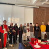 Students participating in Ukrainian cultural event