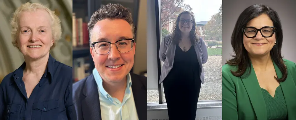 Collage of four award winners