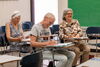 Three ILIP students sitting in classroom