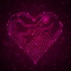 Digital pink heart